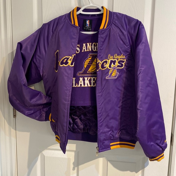 LA LAKERS Basketball Jacket & Crop Tank Top (2 items) - Picture 1 of 12